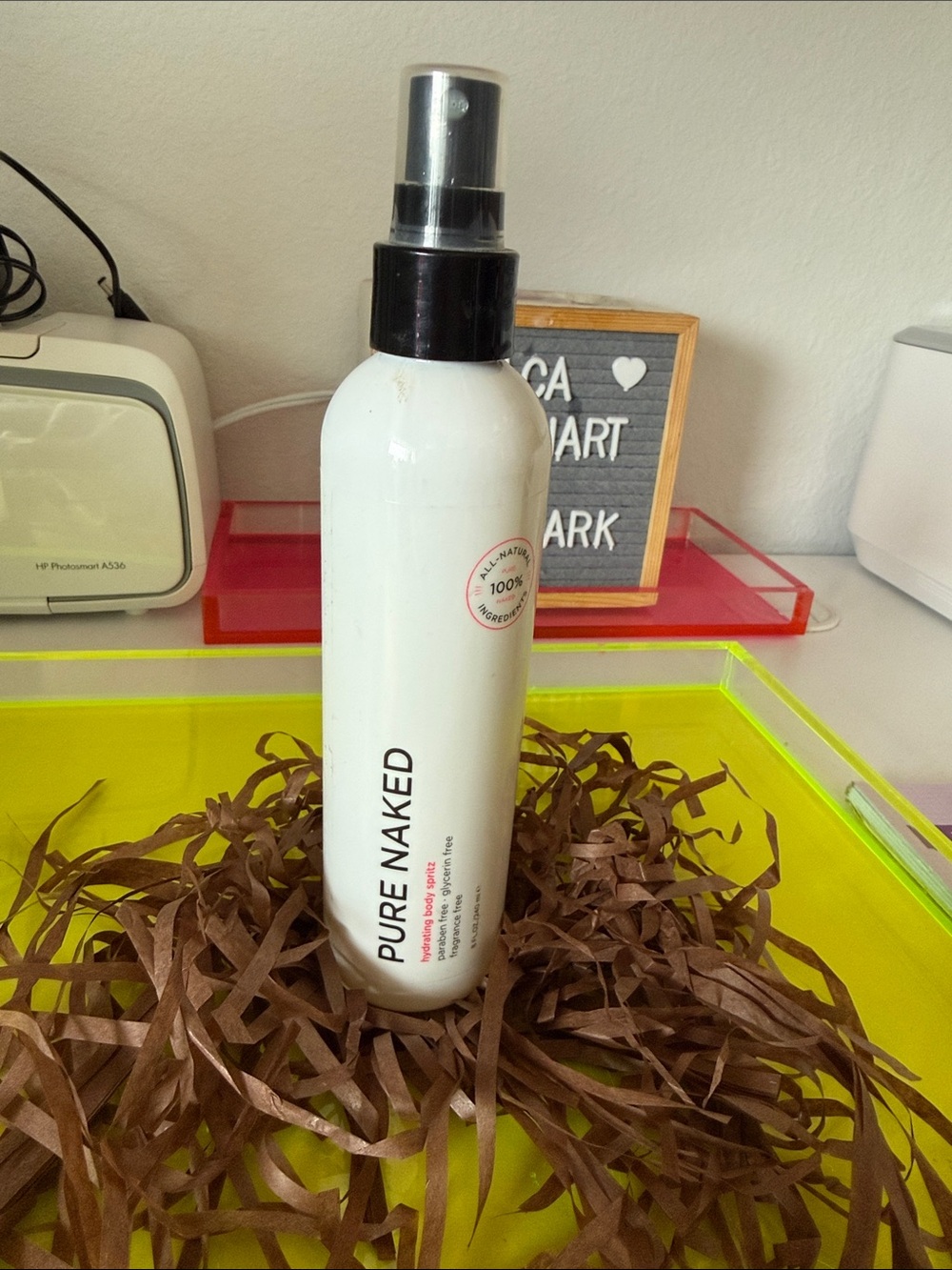 Pure Romance Pure Naked Body Spray — White & Black